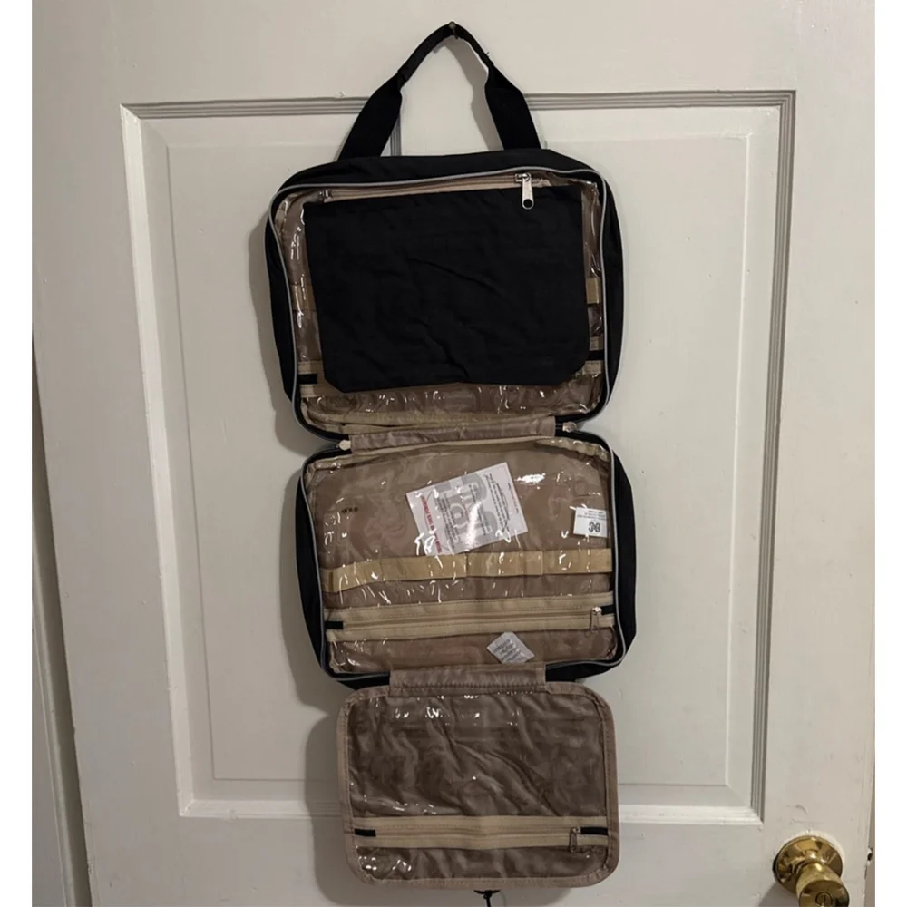 Bang Carsen Large Hanging Black Quilted Travel Organizer Bag